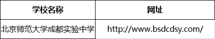 成都市北京師范大學(xué)成都實(shí)驗(yàn)中學(xué)網(wǎng)址是什么？