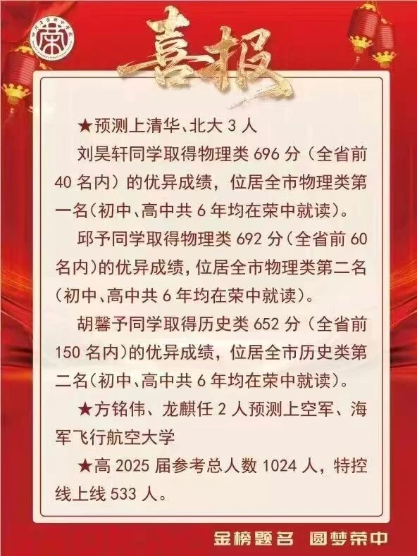 2026年自貢市四川省榮縣中學(xué)校升學(xué)率怎么樣？