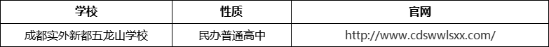 成都市成都實(shí)外新都五龍山學(xué)校官網(wǎng)、網(wǎng)址、官方網(wǎng)站